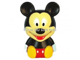 H6016010#MICKEY PLASTIC PIGGY BANK